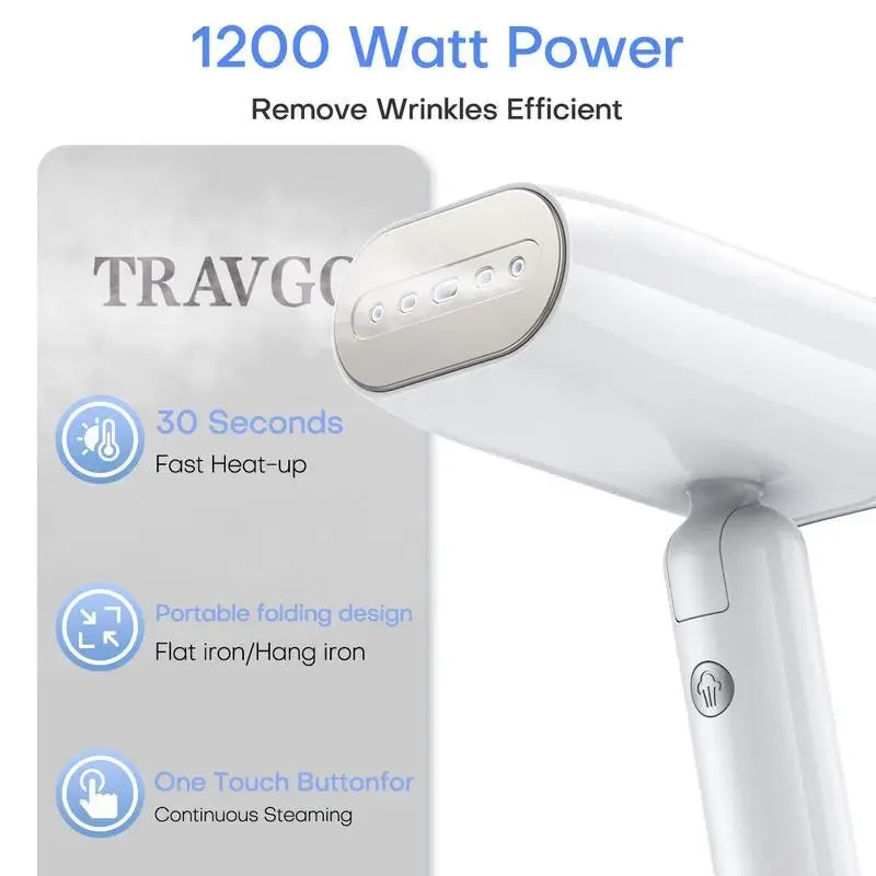 Broncho Professional Clothes Steamer Handheld Travel Garment Care