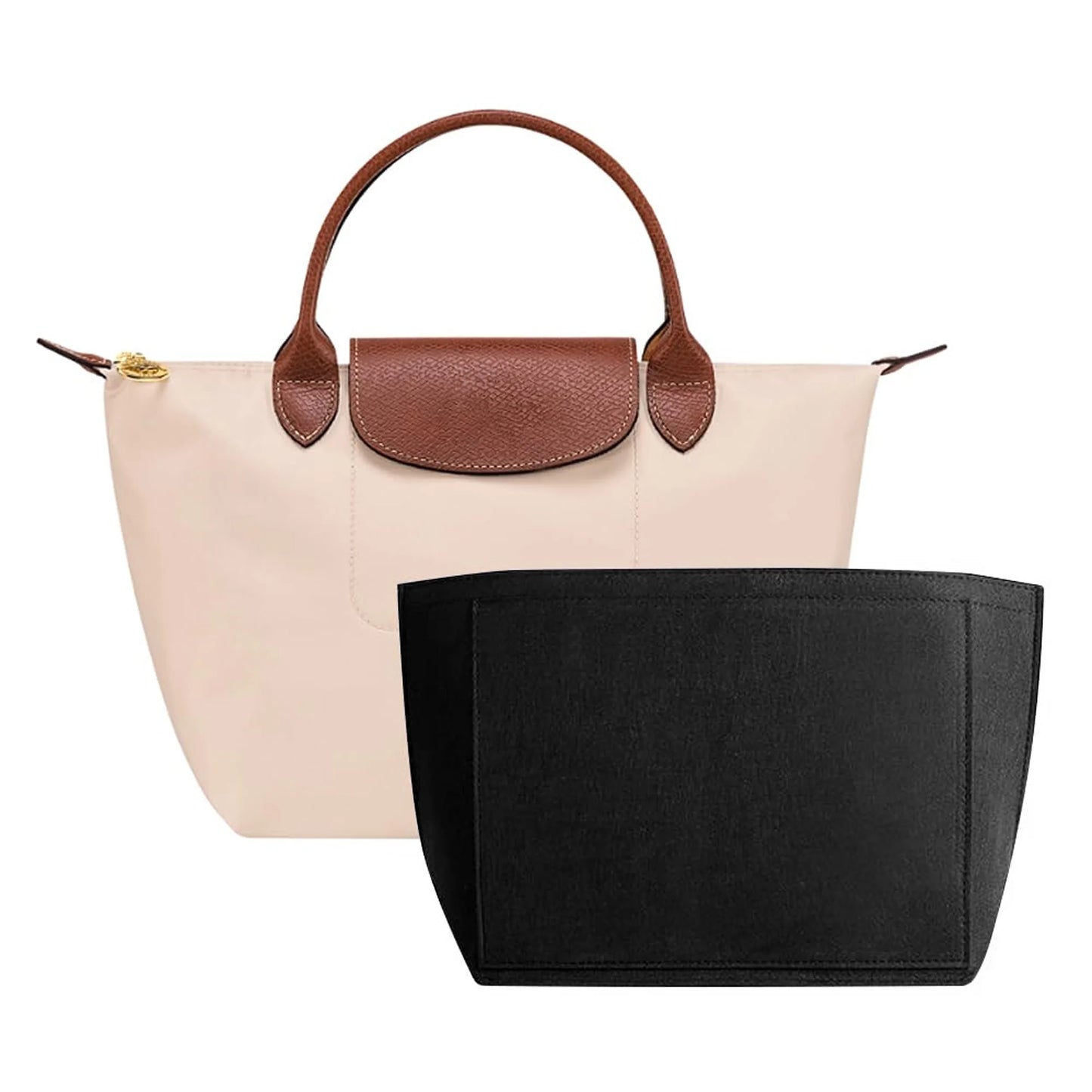 NONECN Felt Insert Bag For Longchamp Handbag Liner Organizer