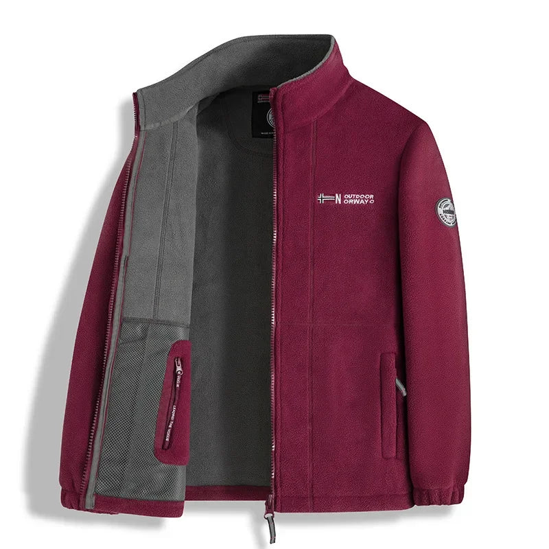 Men's Winter Jacket Thick Polar Fleece Outdoor Warm Outerwear