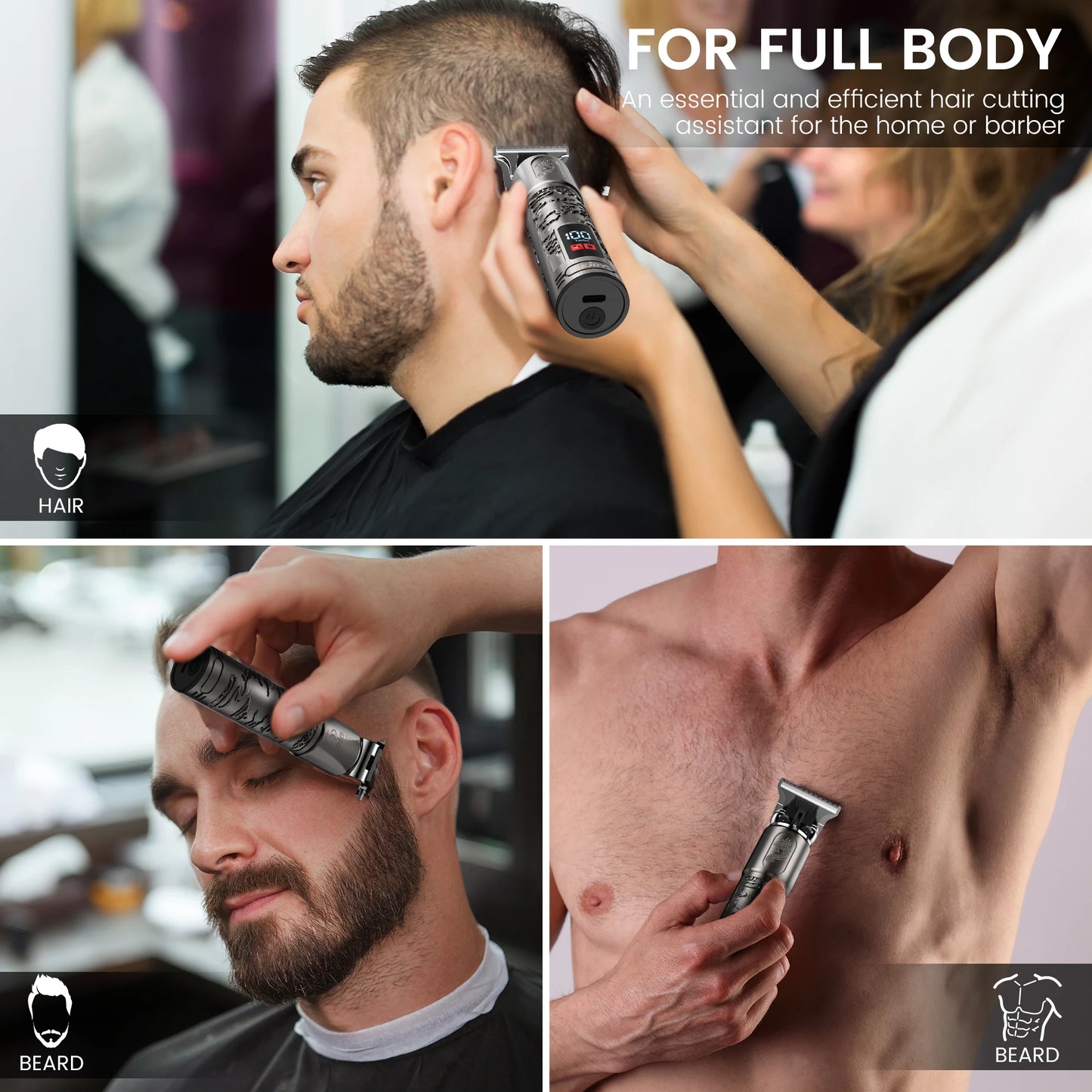 SEJOY Rechargeable Electric Shaver For Men With 3D Floating Head