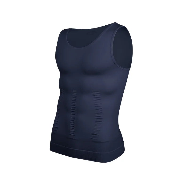 Men Slimming Vest Body Shaper Compression Shirt