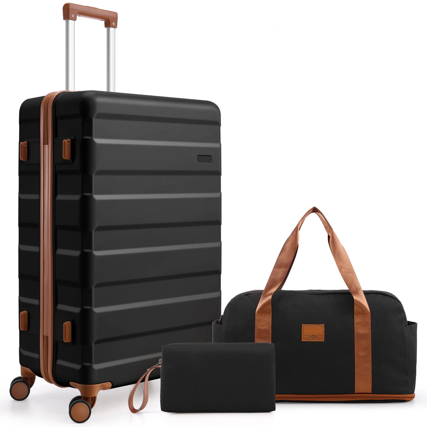 HOTEELCN Luggage Sets 3 Piece Durable Spinner Suitcase TSA Lock