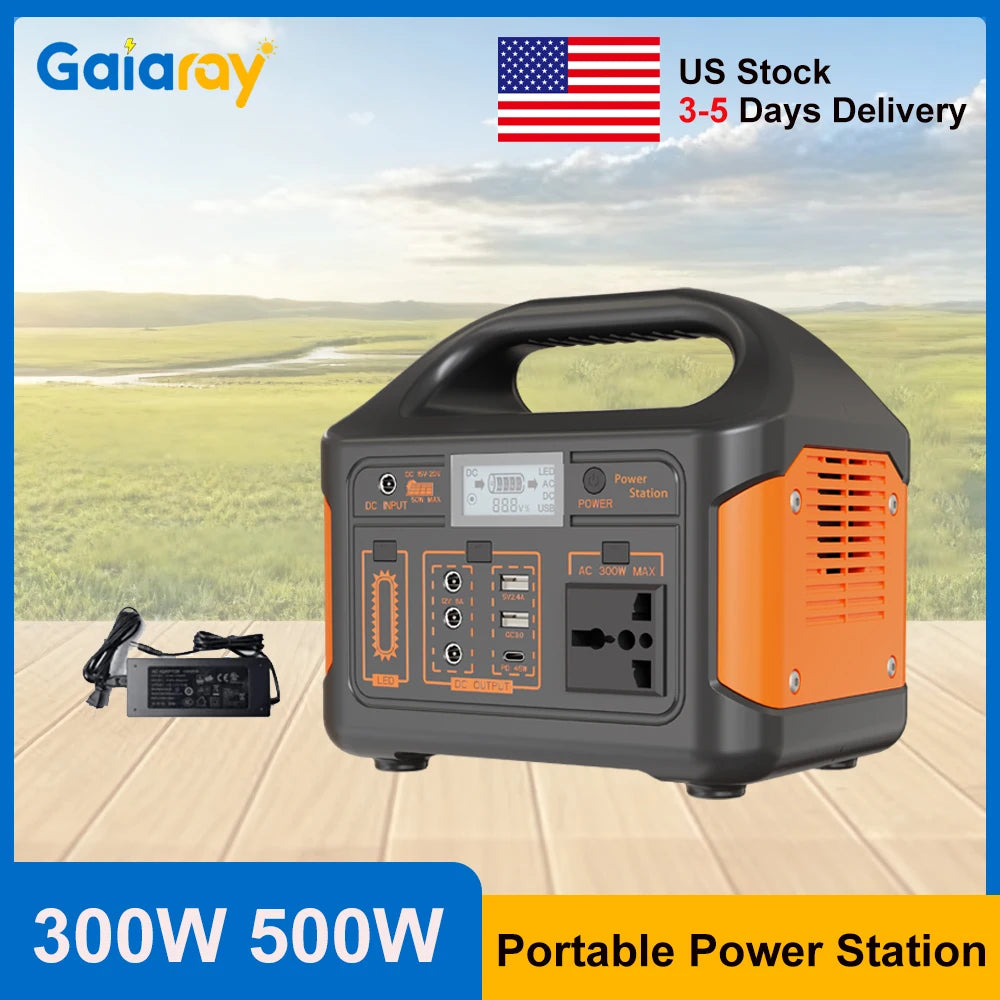 GaiaRay Portable Power Station 256Wh LiFePO4 Battery