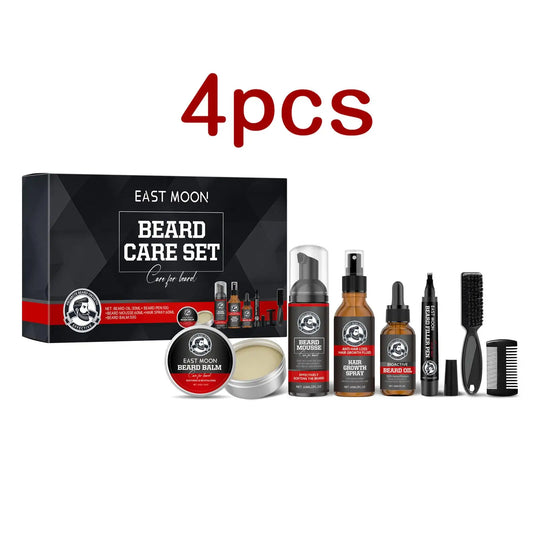 East Moon Sandalwood Beard Care Set For Men Moisturizing Balm