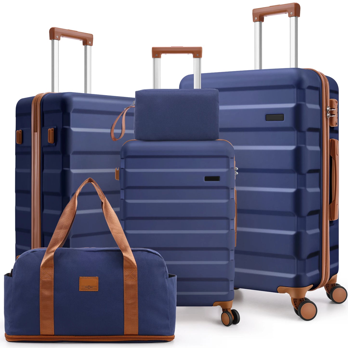 HOTEELCN Luggage Sets 3 Piece Durable Spinner Suitcase TSA Lock
