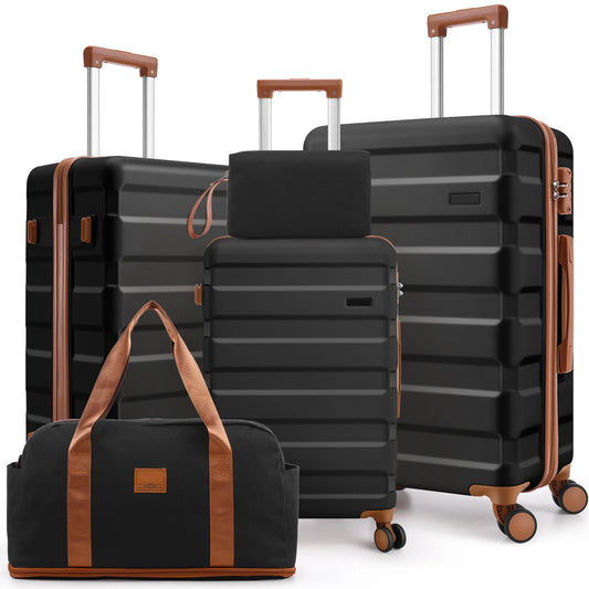 HOTEELCN Luggage Sets 3 Piece Durable Spinner Suitcase TSA Lock