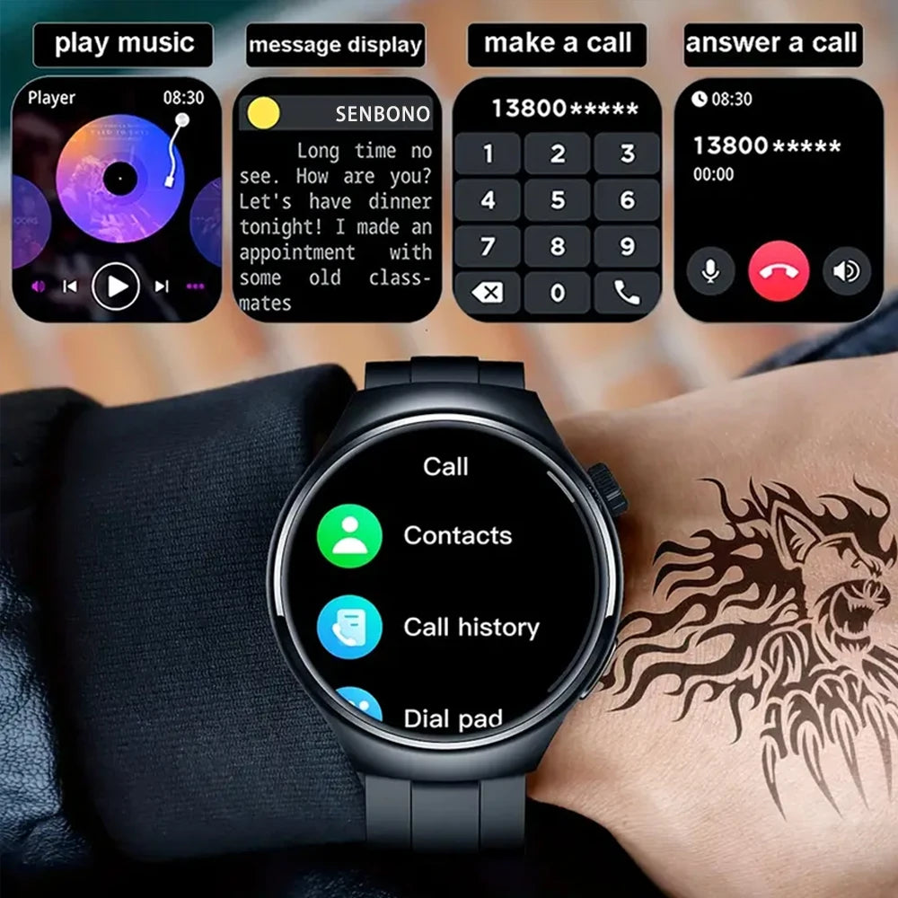 SENBONO Smart Watch With Heart Rate Monitor And Blood Oxygen