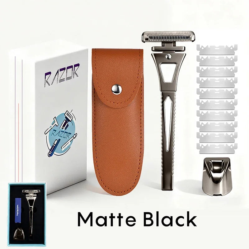 Shavcooo GP600 Glide 6.0 Pro Safety Razor Kit for Men
