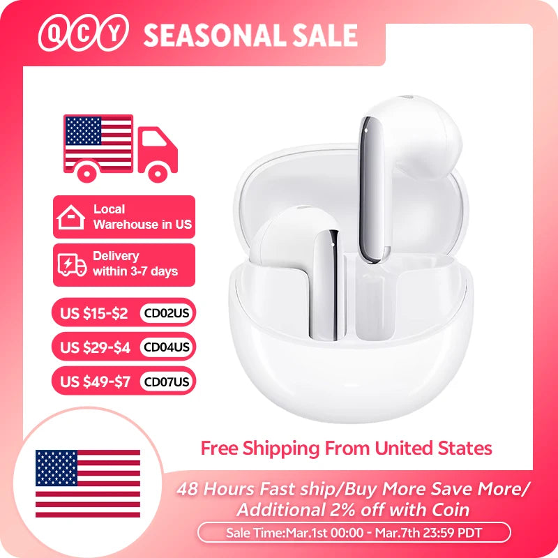 QCY HT10 AilyBuds Pro Plus ANC Wireless Earphones LDAC BT53