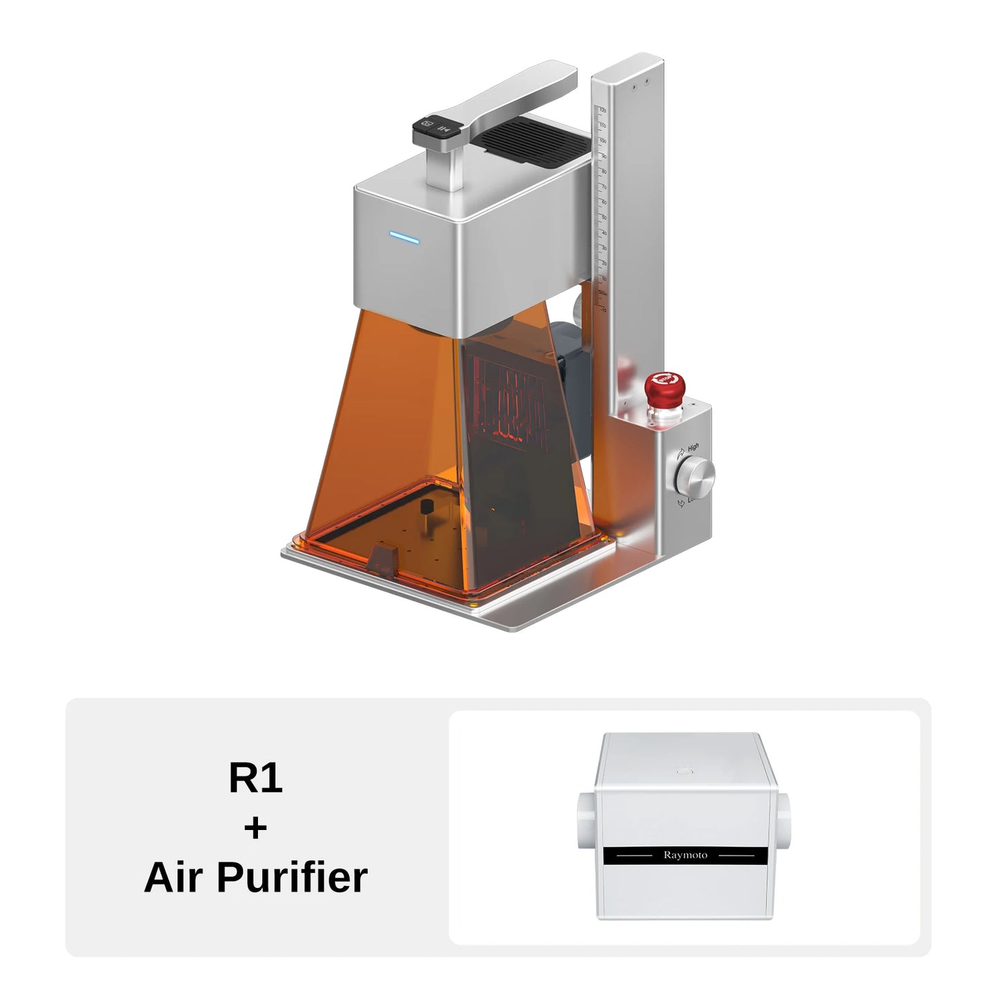 Raymoto R1 Pro Handheld Laser Engraver Air Purifier Wood Metal