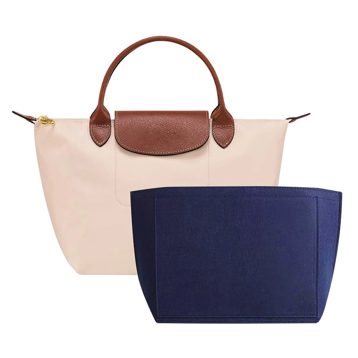 NONECN Felt Insert Bag For Longchamp Handbag Liner Organizer