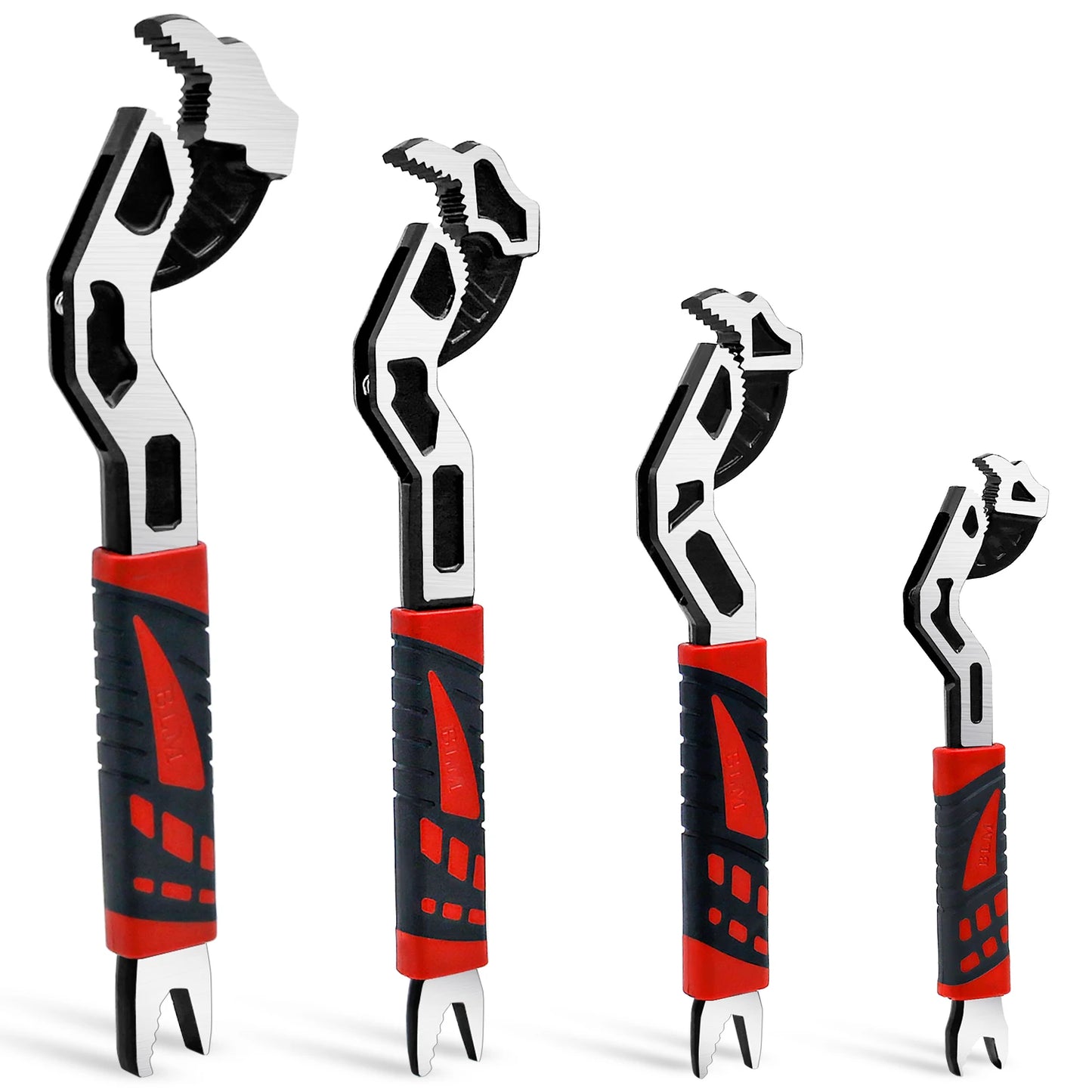 NIUXIANG Self-Locking And Adjustable Wrench Set With Non-Slip Handles