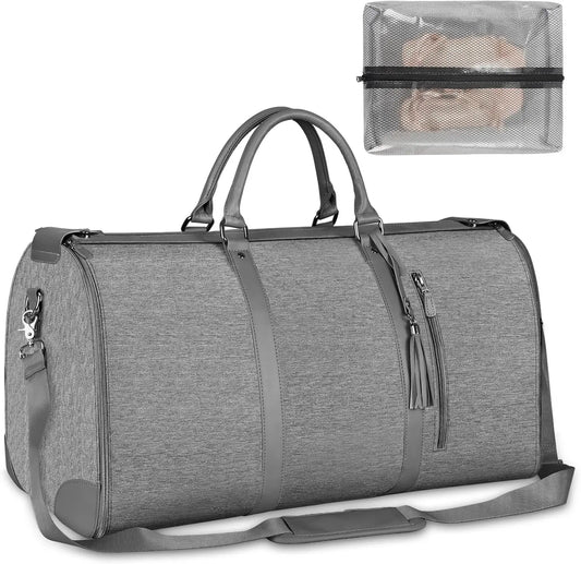 Convertible Travel Garment Duffle Bag With Shoe Pouch For Women