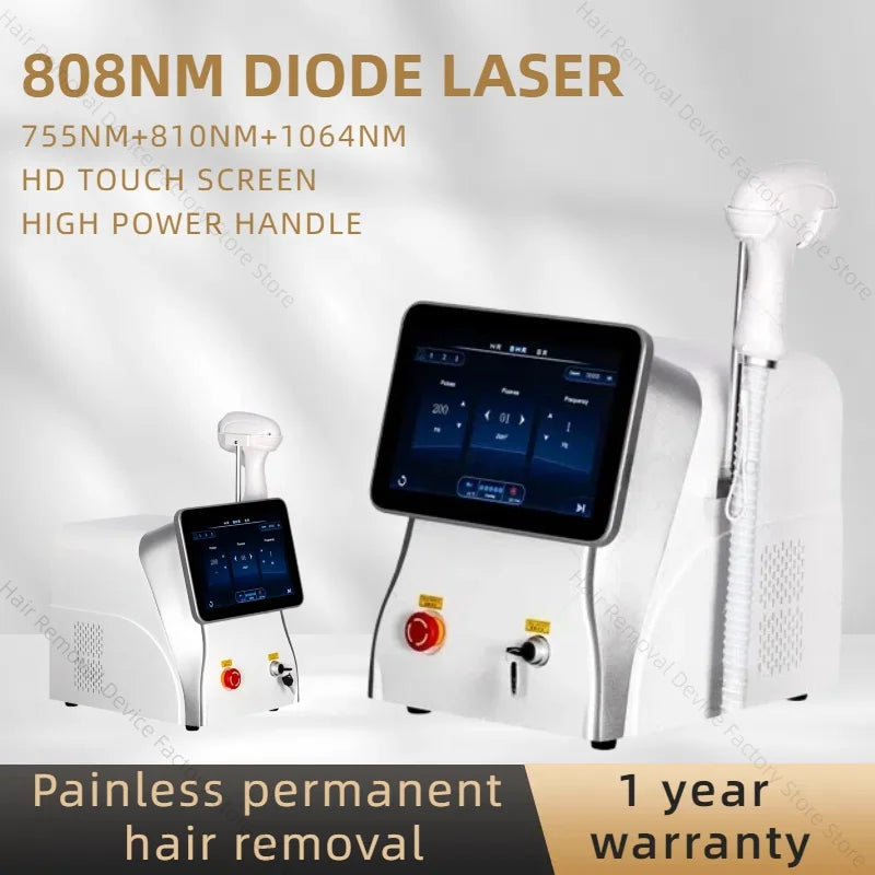 Myoslim 808 Wavelength Diode Laser Hair Removal Machine Soprano Permanent