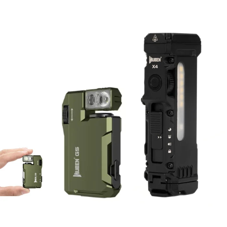 WUBEN X4 G5 EDC Flashlight Bundle With Magnetic Tail RGB Rechargeable