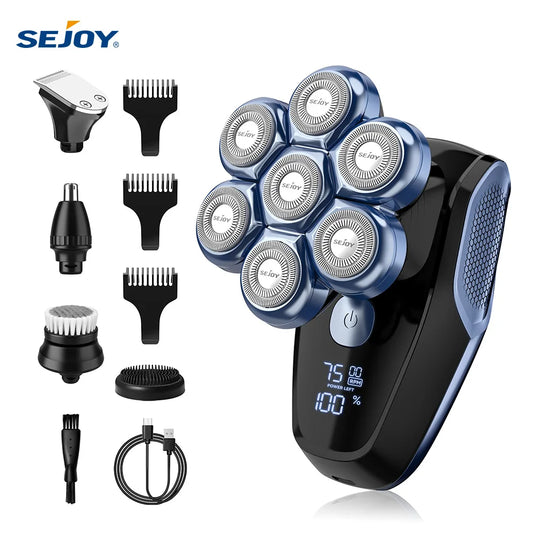 Sejoy 6 In 1 Electric Razor Men Waterproof Grooming Kit