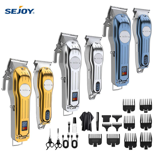 Sejoy Professional Hair Clipper Kit For Men Cordless Rechargeable