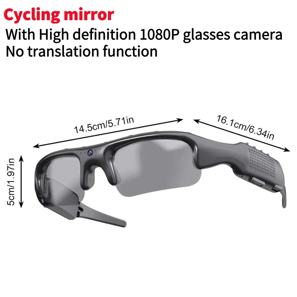 Alloyseed Camera Smart HD 1080P WiFi Glasses With Audio