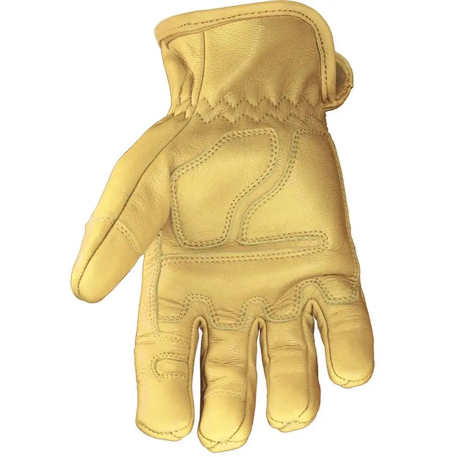 XMSJ Double Layered Leather Work Gloves For Men Arc Rated