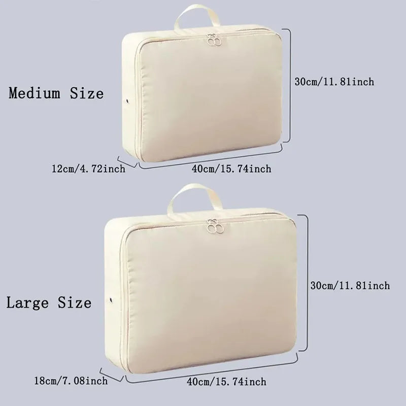 NONECN Waterproof Travel Compression Packing Cubes for Luggage