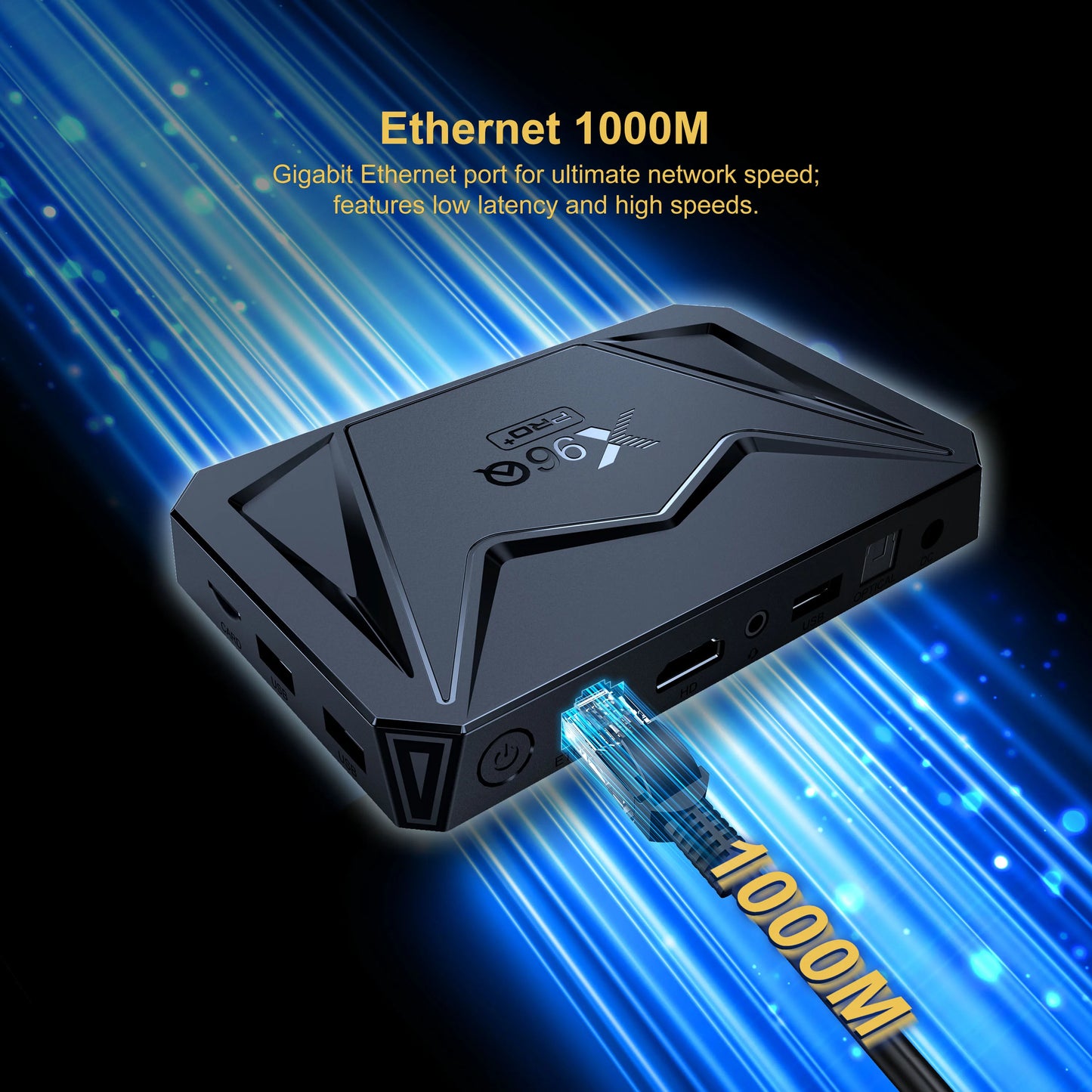 WUDUNG X96Q Pro Plus Android 14 TV Box Allwinner H728 8K WiFi6 1000M LAN
