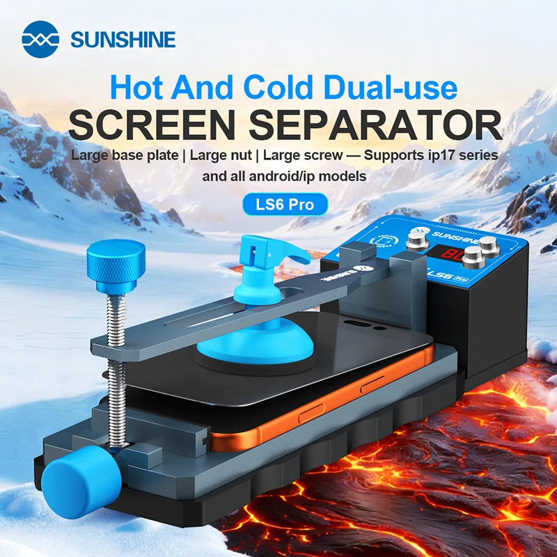 Sunshine LS6 Pro Heating Screen Separator 0 to 80 C For Android IP Models