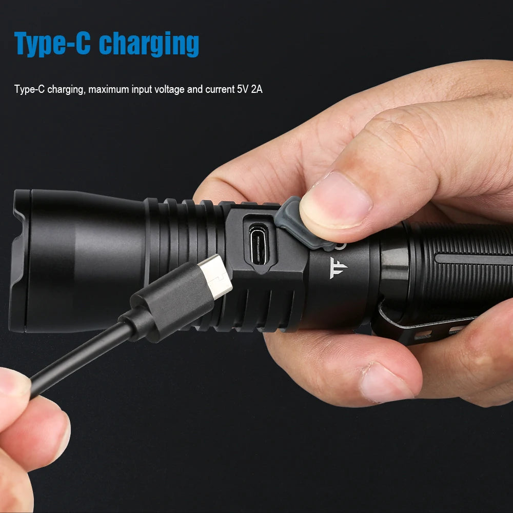 TrustFire T30R 1100M Flashlight USB Rechargeable 18650