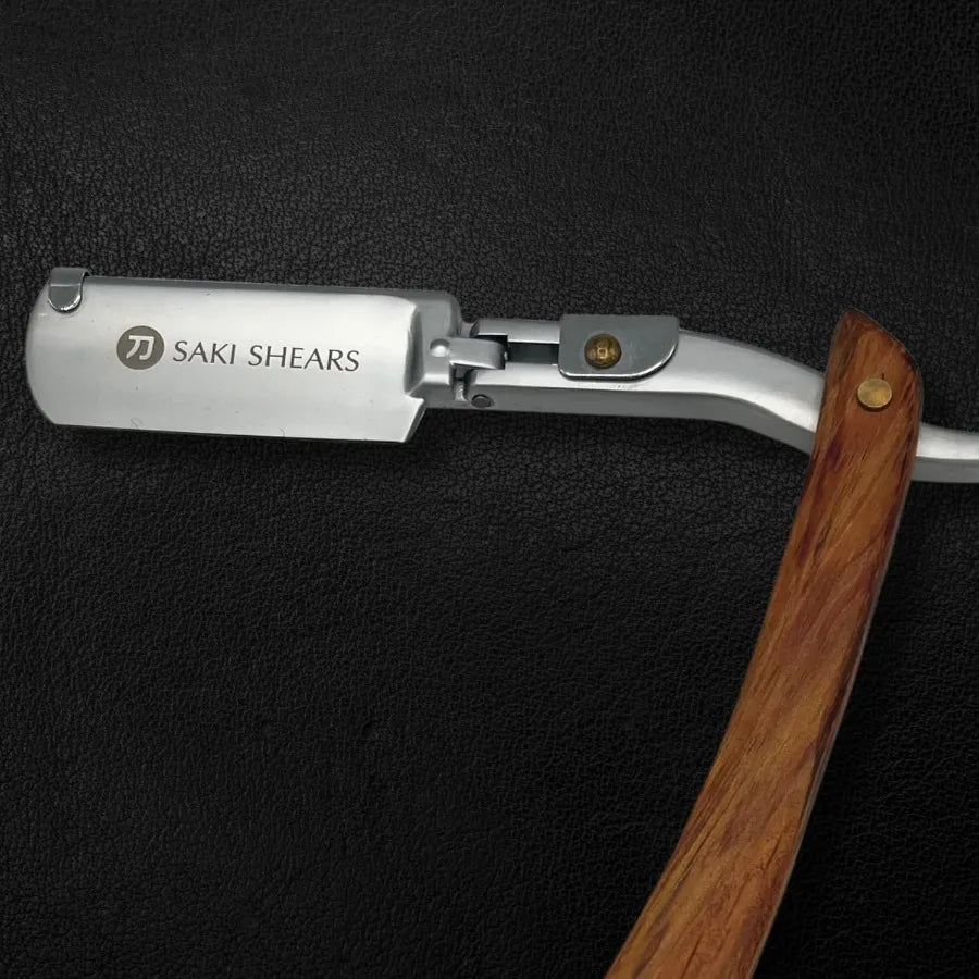 TLXT Straight Edge Traditional Shaving Razor With Disposable Blades
