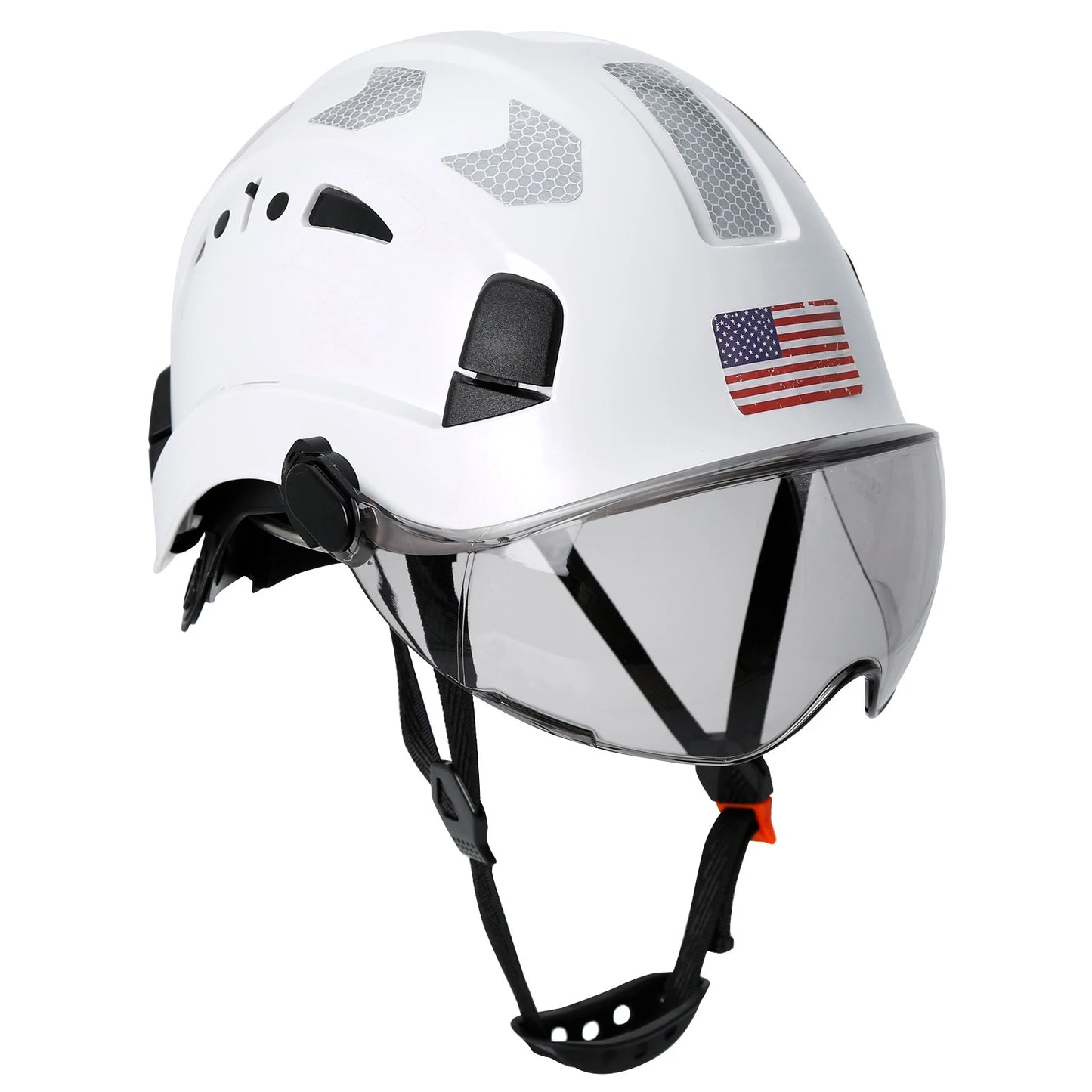 Aolamegs CE Safety Helmet ABS With Goggles And Reflective Stickers Hard Hat
