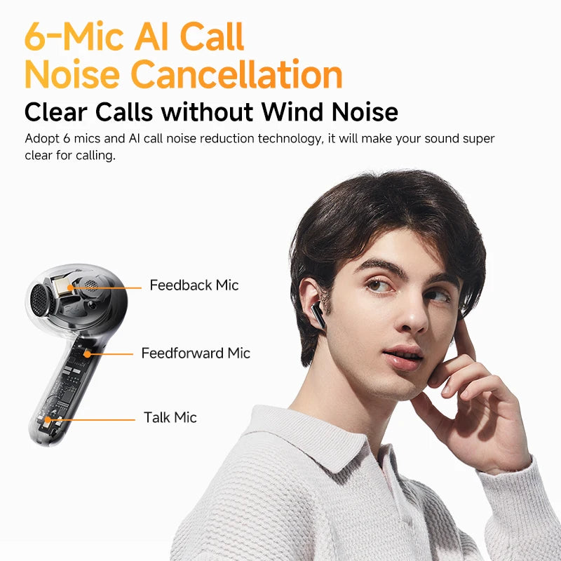 QCY HT10 AilyBuds Pro Plus ANC Wireless Earphones LDAC BT53