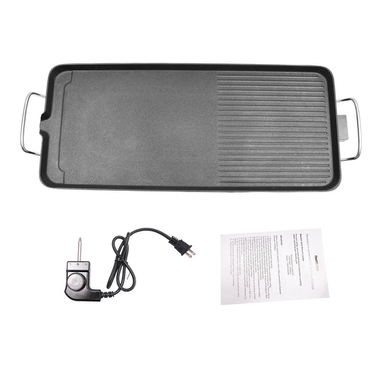 Electric Griddle 1500W Teppanyaki Grill Nonstick Countertop