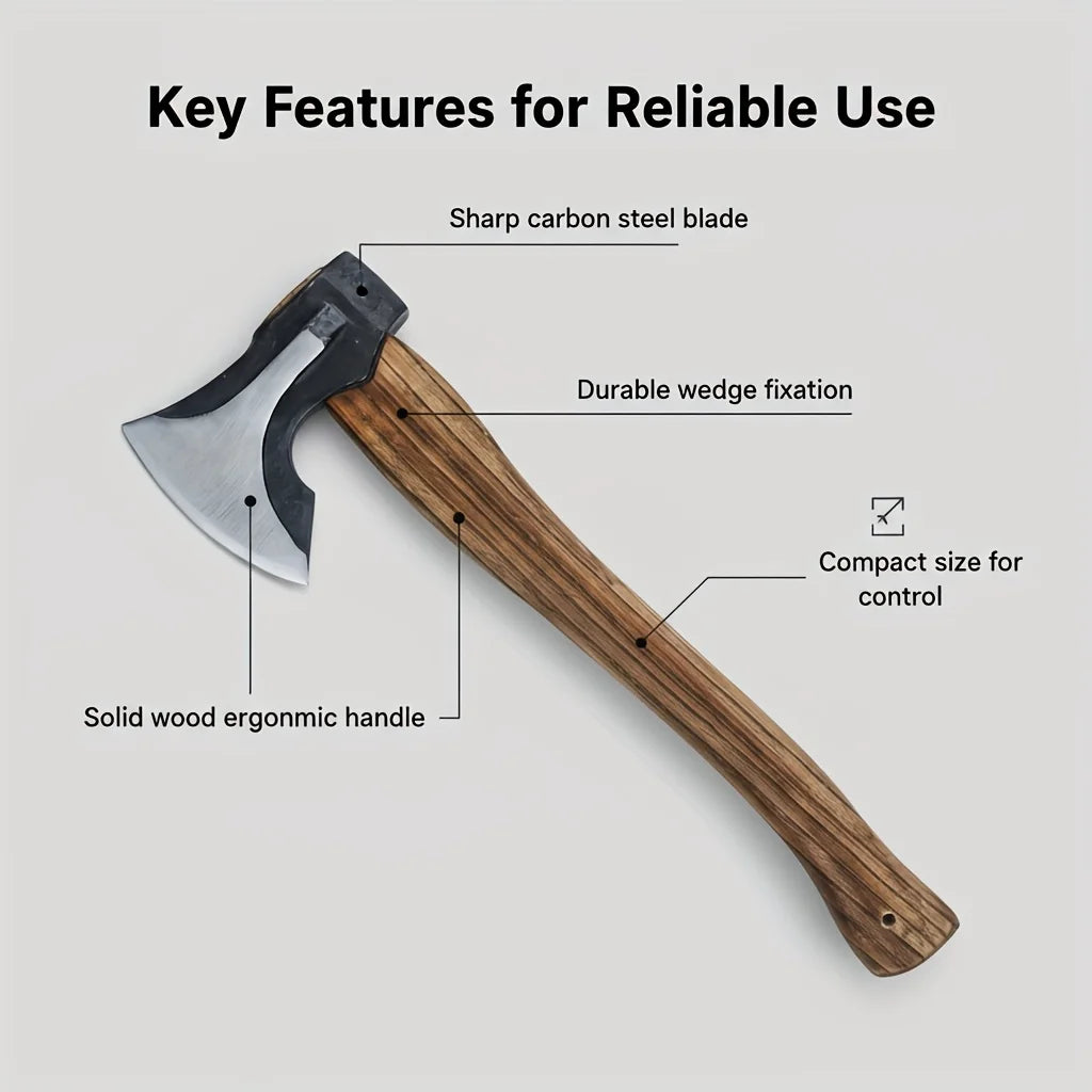 NONEDIY Firewood Splitting Axe With Anti Slip Handle Sharp Blade