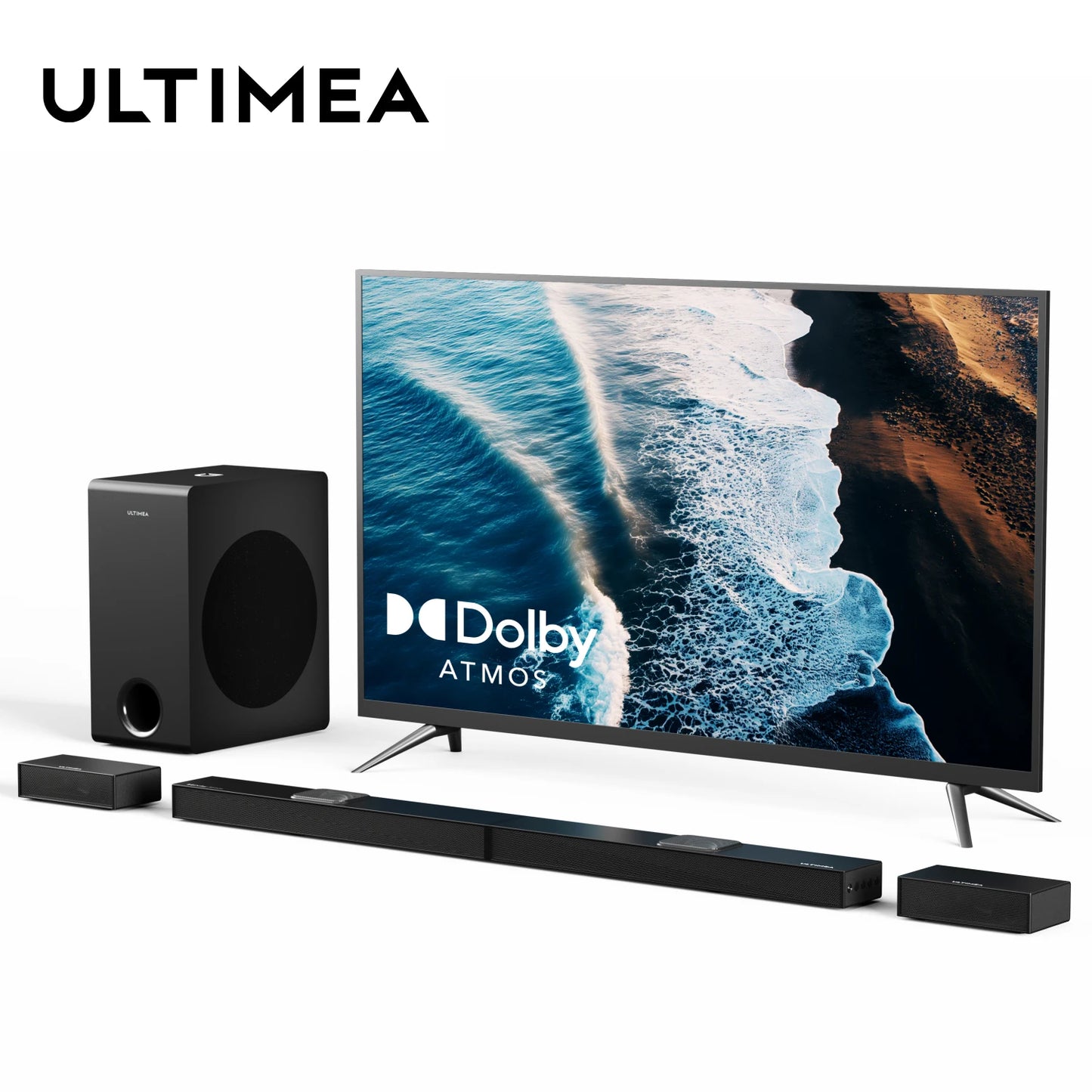 ULTIMEA 5.1.2 Dolby Atmos Soundbar With 520W Subwoofer And 4K HDR Passthrough
