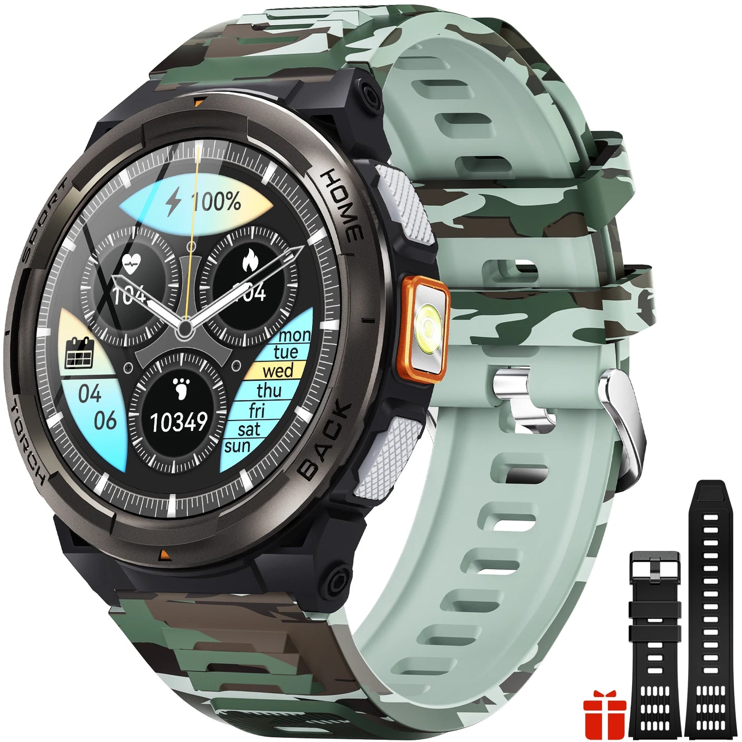 EIGIIS KE5 Smartwatch 3ATM Waterproof With Compass Altitude Barometer