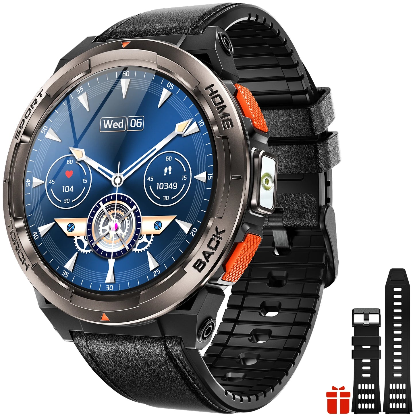 EIGIIS KE5 Smartwatch 3ATM Waterproof With Compass Altitude Barometer