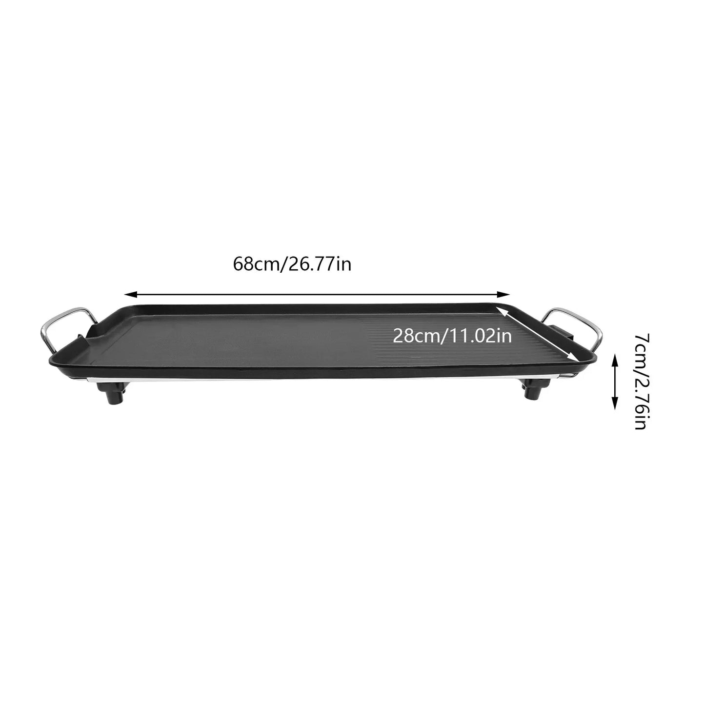 Bymaocar Smokeless Outdoor Electric BBQ Grill Portable Tabletop 1500W