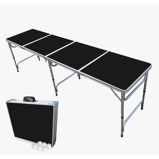 XMSJ Regulation Folding Beer Pong Table With LED Lights