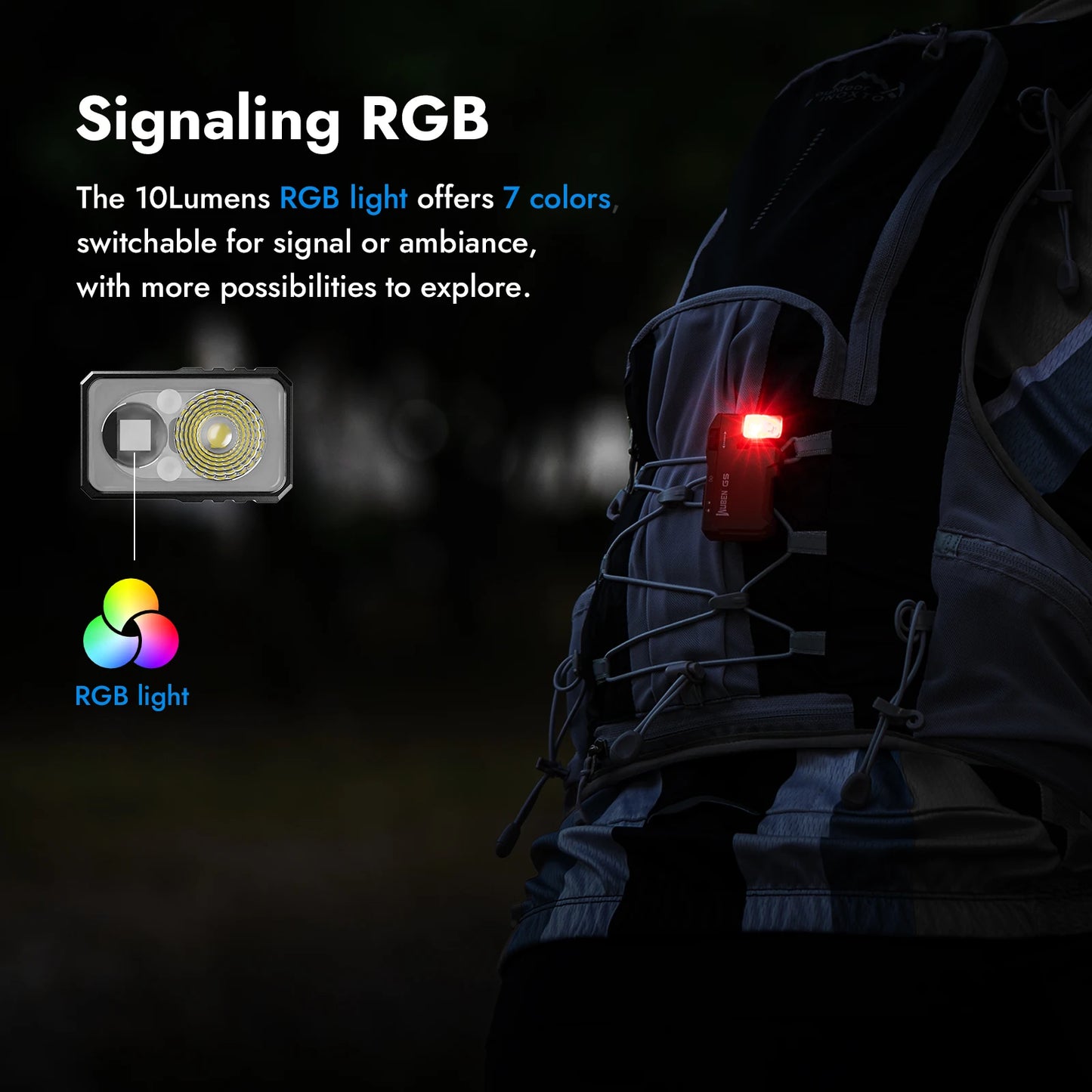WUBEN X4 G5 EDC Flashlight Bundle With Magnetic Tail RGB Rechargeable