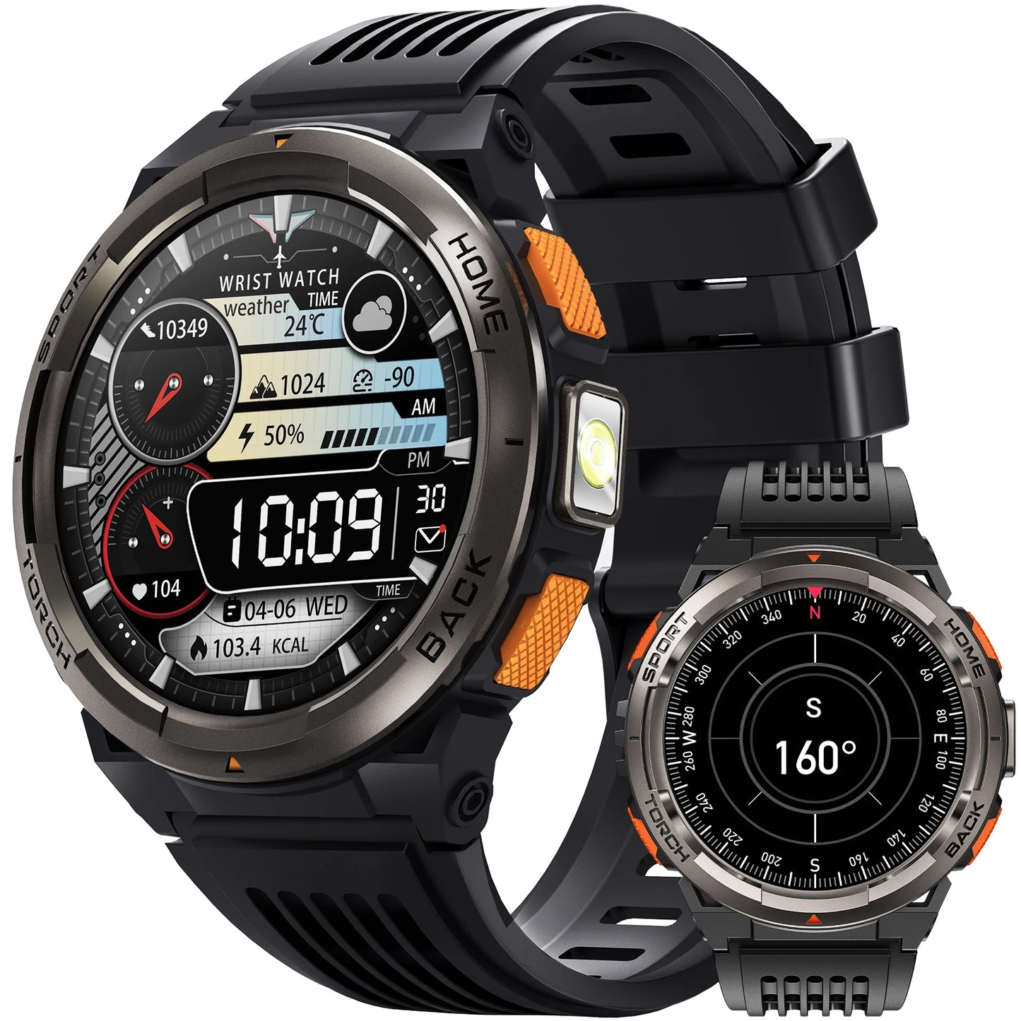EIGIIS KE5 Smartwatch 3ATM Waterproof With Compass Altitude Barometer