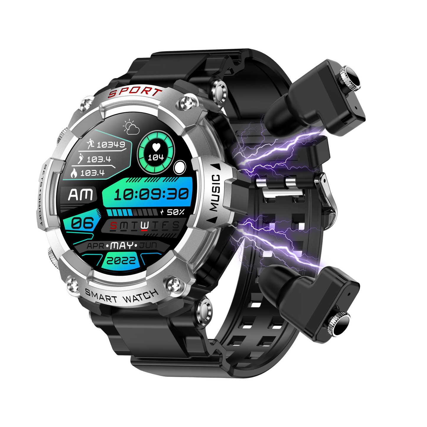 LaNikar Smart Watch AMOLED Display With Bluetooth Headset