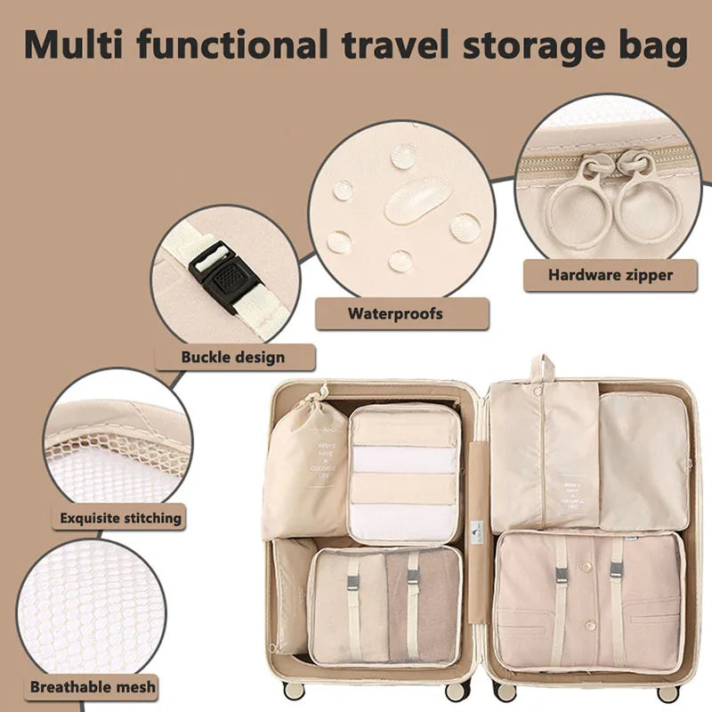 NONECN Travel Packing Cubes And Storage Bags For Clothes