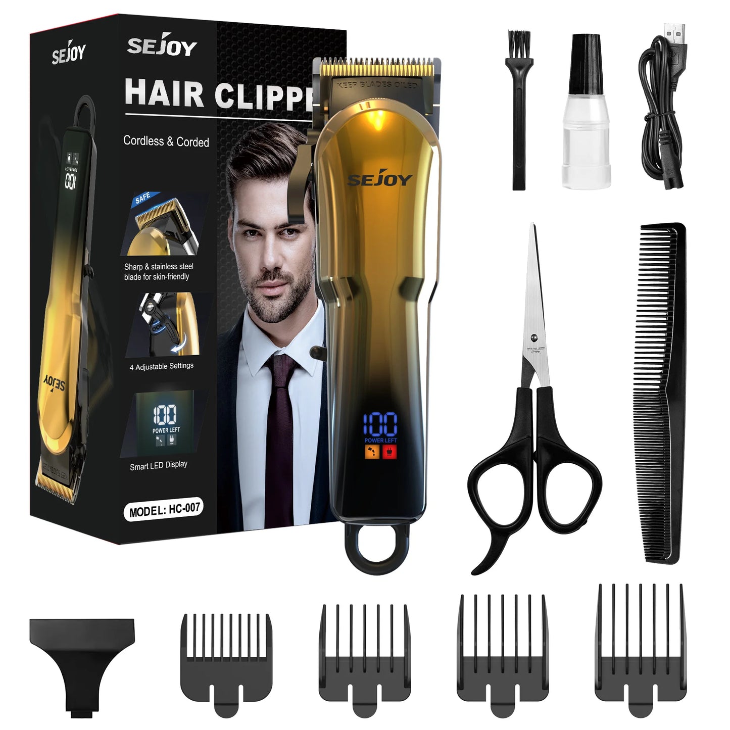 SEJOY Electric Shaver For Men All In One Grooming Kit