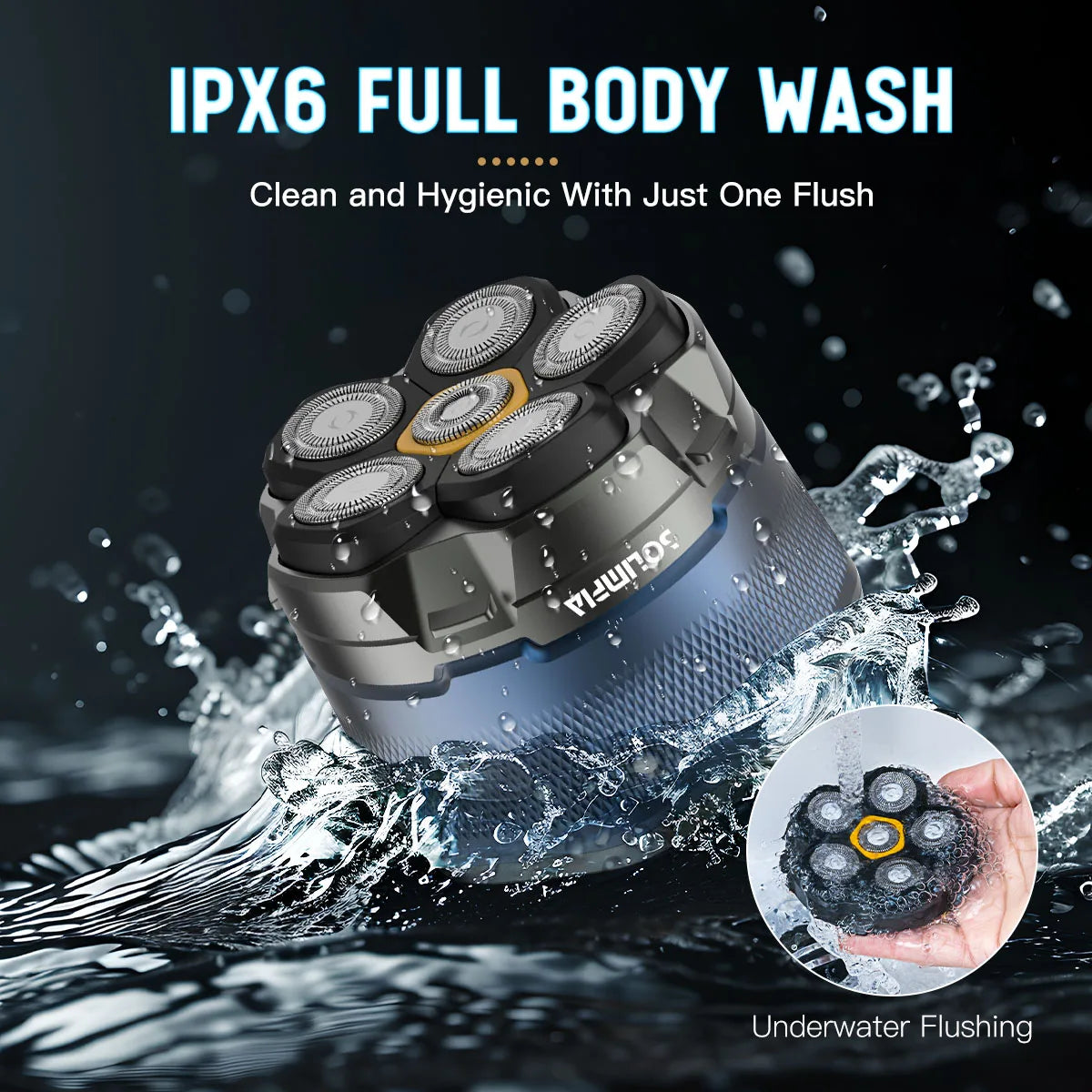 Solimpia Bald Head Shaver 6D Magnetic Electric Razor