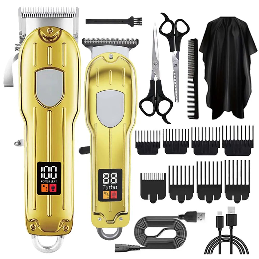 YUKU Hair Clipper Set for Men Cordless Beard Trimmer