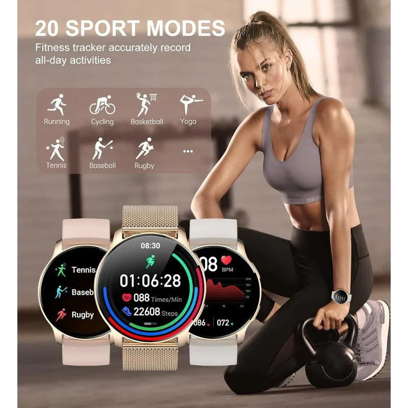 INNOFOVO Smartwatch For Women Answer Calls Fitness Tracker Waterproof