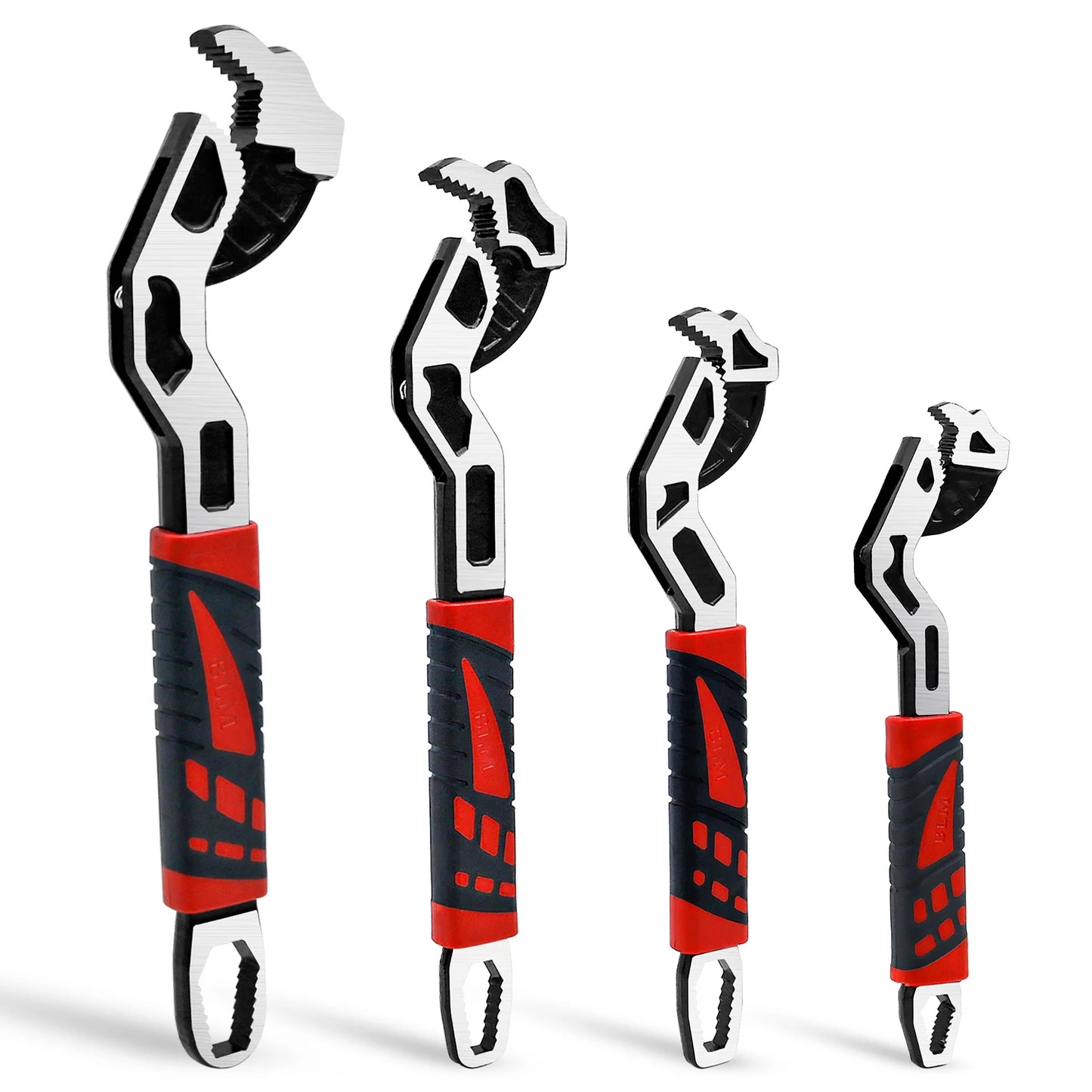 NIUXIANG Self-Locking And Adjustable Wrench Set With Non-Slip Handles