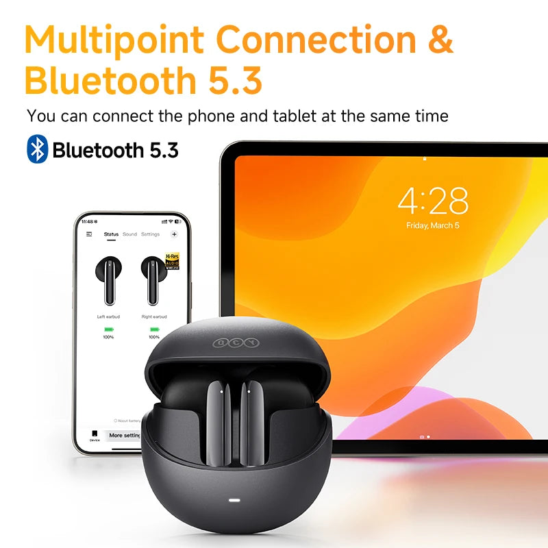 QCY HT10 AilyBuds Pro Plus ANC Wireless Earphones LDAC BT53