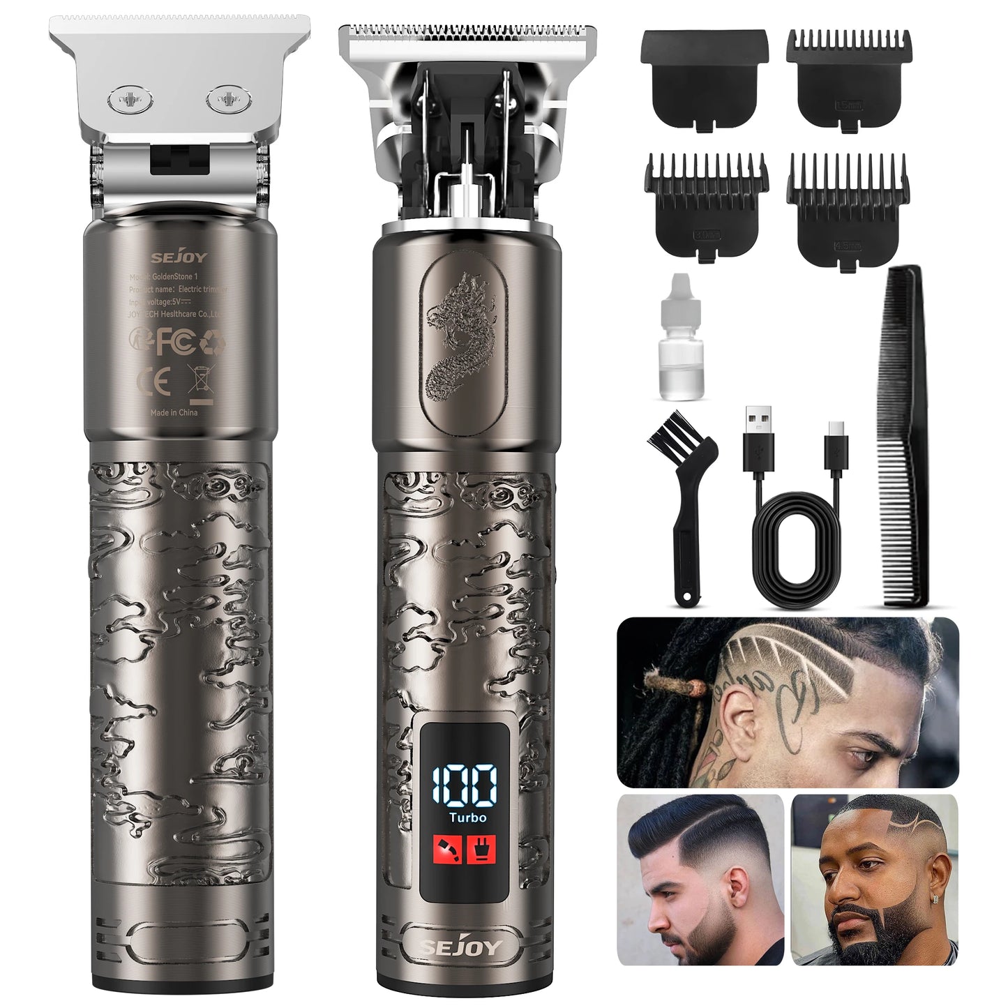 SEJOY Rechargeable Electric Shaver For Men With 3D Floating Head