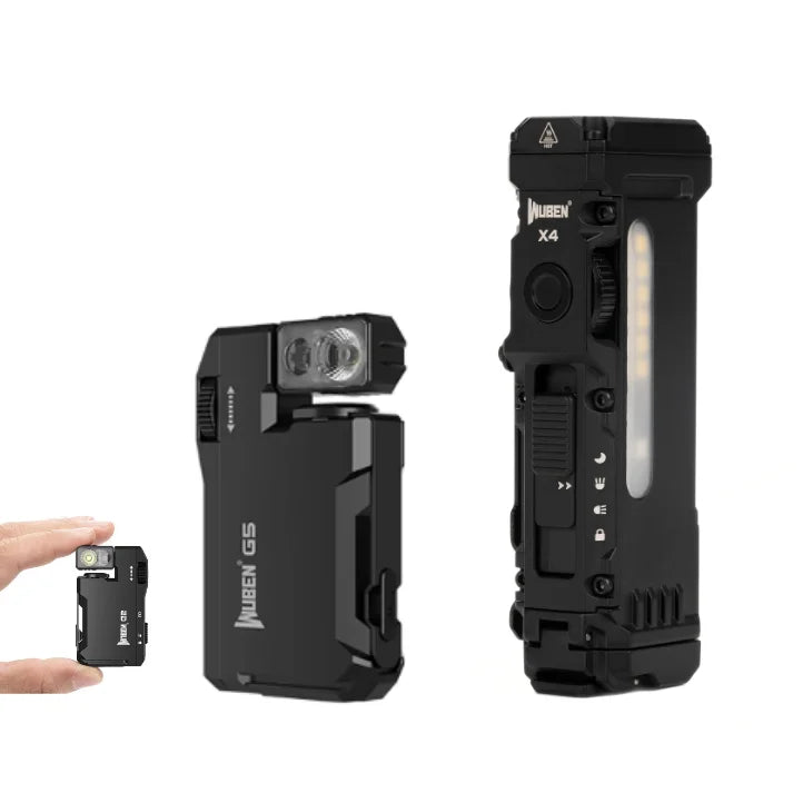 WUBEN X4 G5 EDC Flashlight Bundle With Magnetic Tail RGB Rechargeable