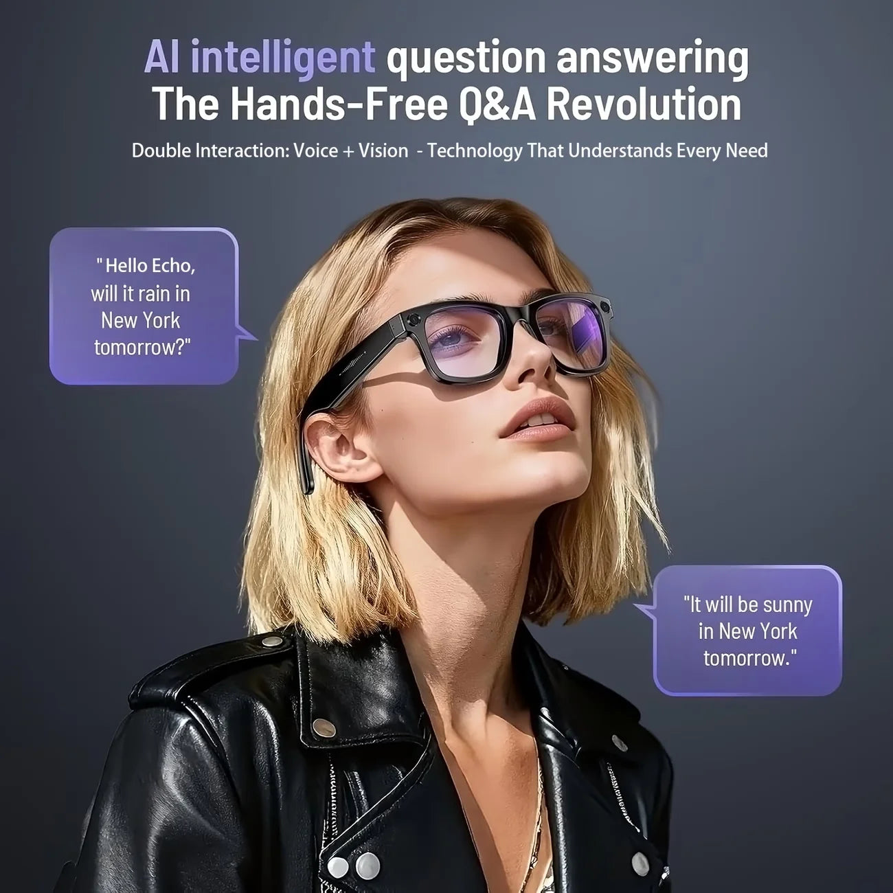 Giinova AI Smart Video Glasses With Camera And Translator